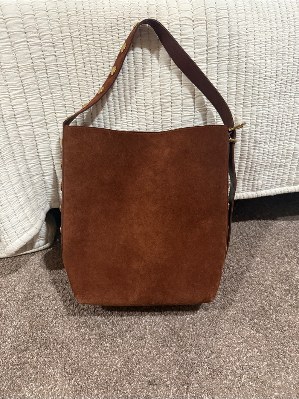 Madewell Brown Suede Shoulder Bag